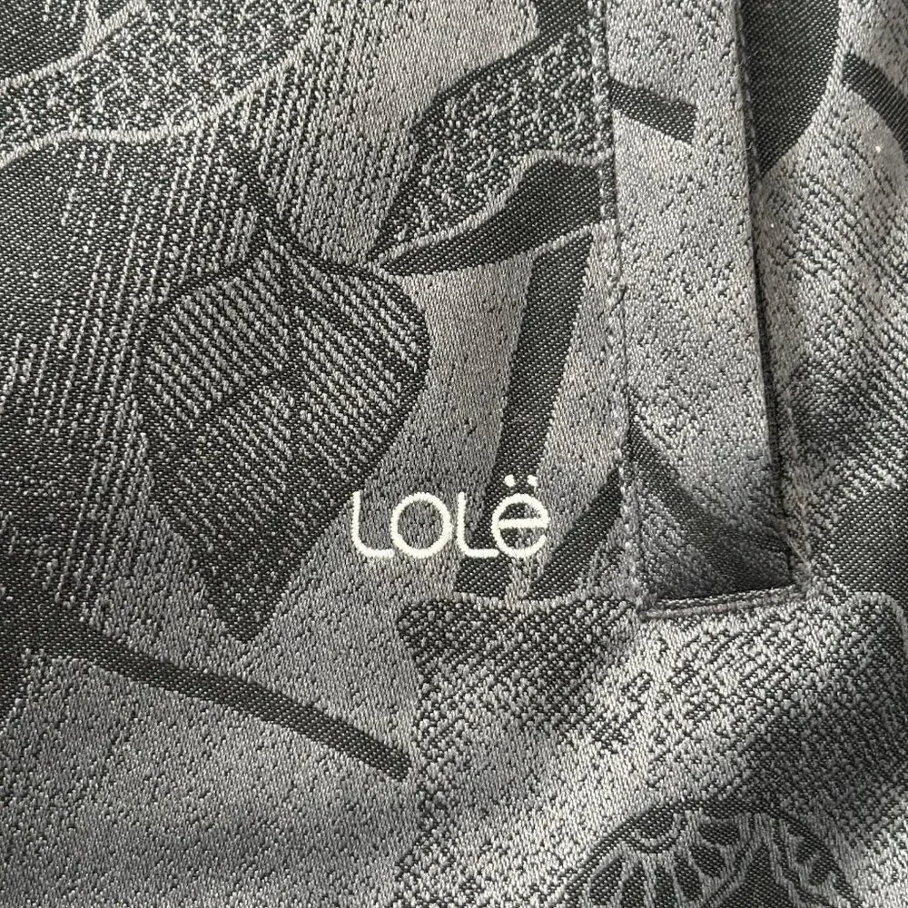 LOLE Insulated Waterproof Winter Parka Jacket Coat Womens M Black Floral flowers - Picture 6 of 16